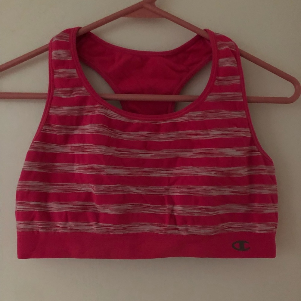 *2* pink Champion sports bras, both reversible. Worn less than 5 times
